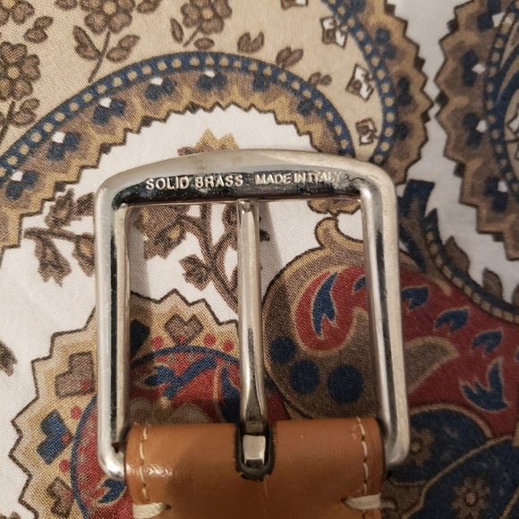 Martin Dingman Leather Belt Calfskin Tan Brown Size 36 #20126 - Picture 5 of 15